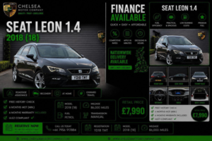 2018 SEAT Leon 1.4 Tsi Fr Technology St Euro 6 (s/s) 5dr in Black — image 2
