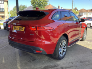 2017 Jaguar F-Pace 2.0 D180 R-Sport Auto AWD Euro 6 (s/s) 5dr in Red — image 5