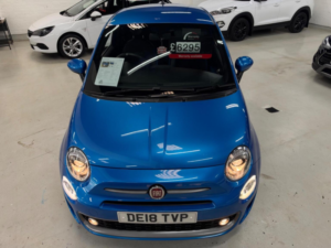 2018 Fiat 500 1.2 S Euro 6 (s/s) 3dr in Blue — image 4