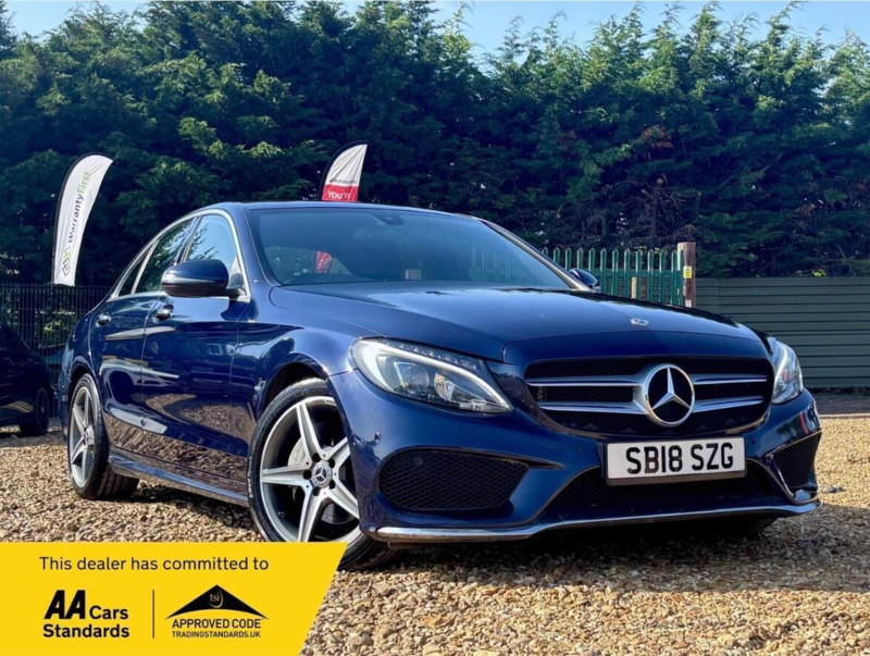 2018 Mercedes-Benz C Class 2.1 C220d Amg Line G-Tronic+ Euro 6 (s/s) 4dr in Blue — image 1