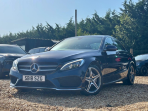 2018 Mercedes-Benz C Class 2.1 C220d Amg Line G-Tronic+ Euro 6 (s/s) 4dr in Blue — image 4