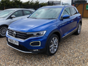 2020 Volkswagen T-Roc 1.5 Tsi Evo Sel DSG Euro 6 (s/s) 5dr in Blue — image 4