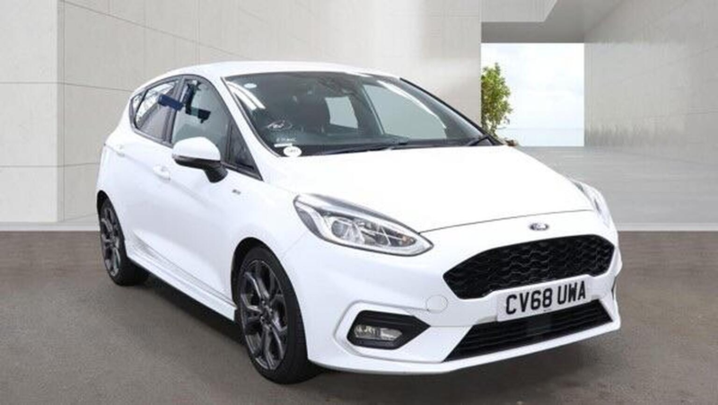 2018 Ford Fiesta 1.0t Ecoboost St-Line Euro 6 (s/s) 5dr in White — image 1