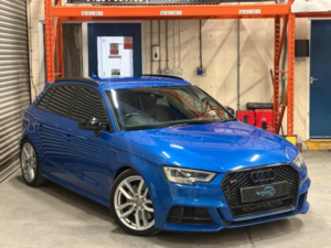 2018 Audi S3 2.0 Tfsi Black Edition Sportback S Tronic Quattro Euro 6 (s/s) 5dr in Blue — image 2