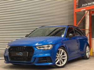 2018 Audi S3 2.0 Tfsi Black Edition Sportback S Tronic Quattro Euro 6 (s/s) 5dr in Blue — image 3