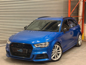 2018 Audi S3 2.0 Tfsi Black Edition Sportback S Tronic Quattro Euro 6 (s/s) 5dr in Blue — image 4
