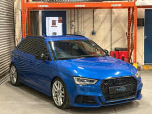 2018 Audi S3 2.0 Tfsi Black Edition Sportback S Tronic Quattro Euro 6 (s/s) 5dr in Blue — image 6
