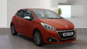 2017 Peugeot 208 1.2 Puretech Allure Orange 5dr 8 Stamps+stunning in Orange — image 3