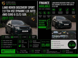 2017 Land Rover Discovery Sport 2.0 Td4 Hse Dynamic Lux Auto 4WD Euro 6 (s/s) 5dr in Green — image 2