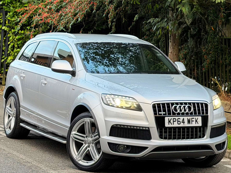 2014 Audi Q7 3.0 Tdi V6 S Line Plus SUV 5dr Diesel Tiptronic Quattro Euro 5 (s/s) (245 Ps) in Silver — image 1