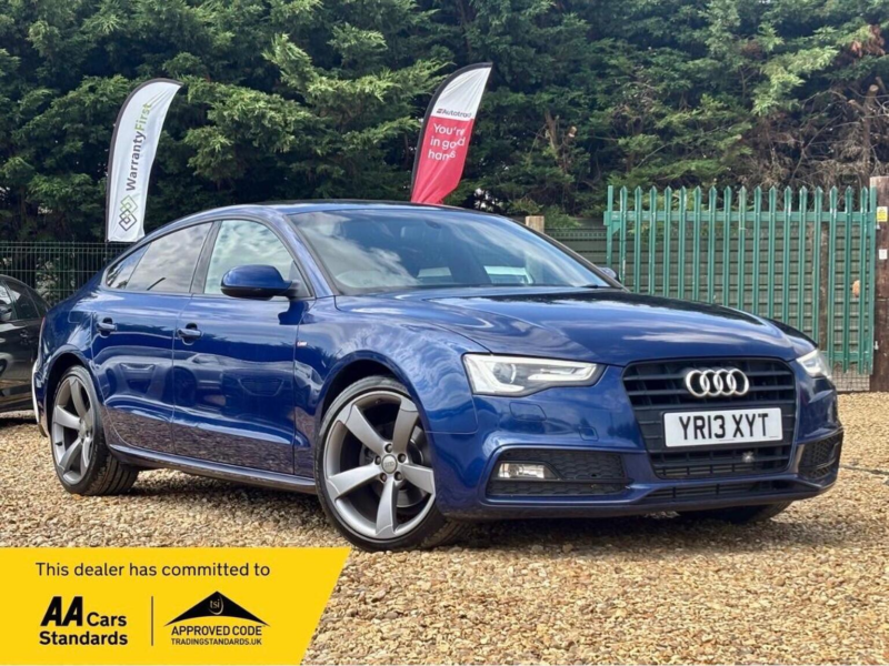 2013 Audi A5 2.0 Tdi Black Edition Sportback Euro 5 (s/s) 5dr in Blue — image 1