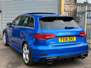 2018 Audi Rs3 2.5 Tfsi Sportback 5dr Petrol S Tronic Quattro Euro 6 (s/s) (400 Ps) in Blue — image 2