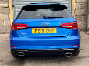 2018 Audi Rs3 2.5 Tfsi Sportback 5dr Petrol S Tronic Quattro Euro 6 (s/s) (400 Ps) in Blue — image 6