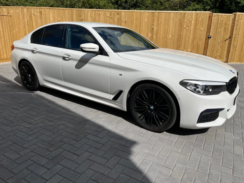 2018 BMW 5 Series 2.0 520d M Sport Saloon in White — image 1