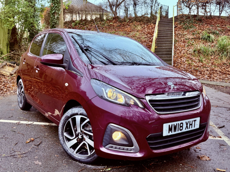 2018 Peugeot 108 1.2*allure*cam-Dab-Bt-Purple-Fsh-2kys-Ulez-Just 30k**stunning,bigspec** in Purple — image 1
