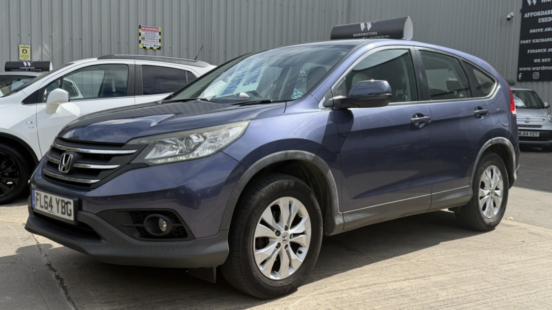 2014 Honda Cr-V 1.6 I-Dtec Se-T Diesel Blue 5dr 1 Keeper+low Tax+12 Stamps+satnav in Blue — image 1