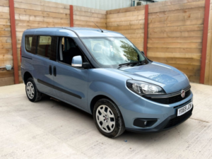2019 Fiat Doblo 3 SEAT Wheelchair Accessible Disabled Access Vehicle Wav in Blue — image 3