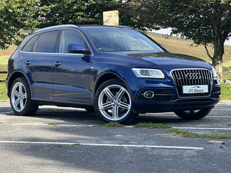 2015 Audi Q5 2.0 Tdi [190] Quattro S Line Plus 5dr Auto, Diesel, Blue + Low Miles in Blue — image 1