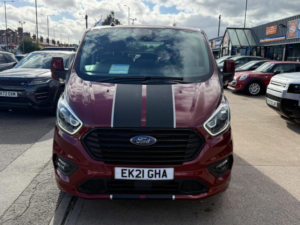 2021 Ford Tourneo Custom 2.0 320 Ecoblue Sport L1 Euro 6 (s/s) 5dr in Red — image 3