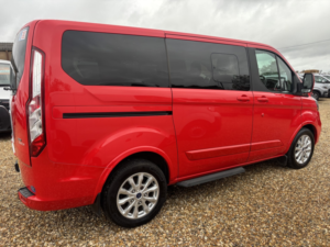 2018 Ford Tourneo Custom Wheelchair Accessible Vehicle Wav 2.0 310 Ecoblue Titanium in Red — image 2