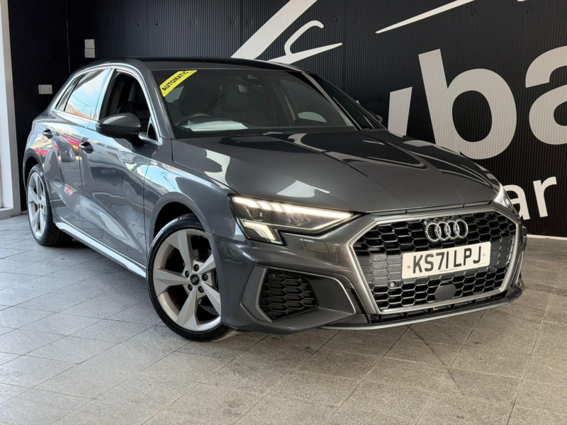 2022 Audi A3 1.0 Tfsi 30 S Line Sportback S Tronic Euro 6 (s/s) 5dr in Grey — image 1
