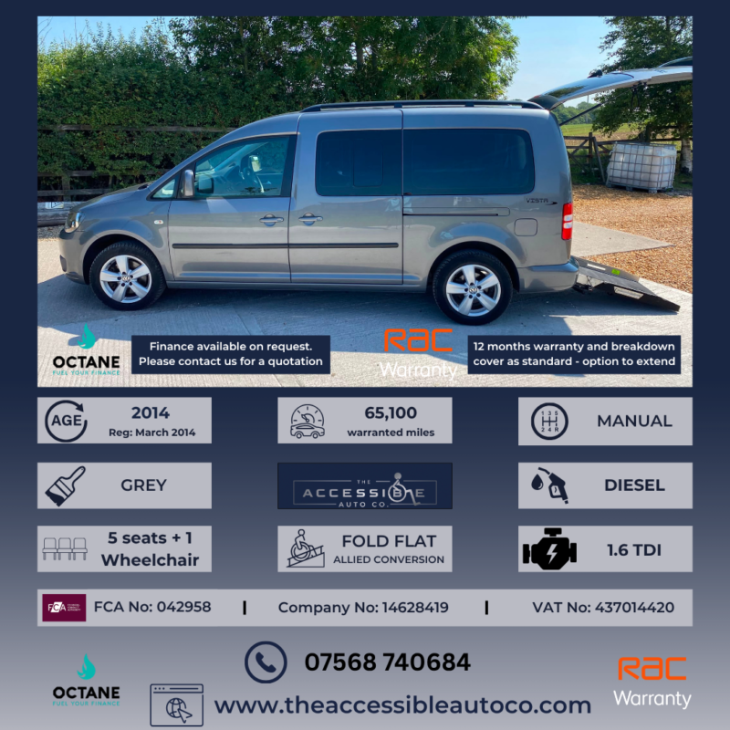 2014 Volkswagen Caddy Maxi Life 1.6 Tdi Cr in Grey — image 1