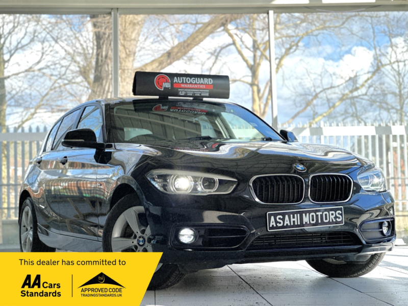 2017 BMW 1 Series 1.5 118i Sport Auto Euro 6 (s/s) 5dr in Black — image 1