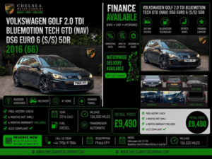 2016 Volkswagen Golf 2.0 Tdi Bluemotion Tech Gtd (nav) DSG Euro 6 (s/s) 5dr in Grey — image 2
