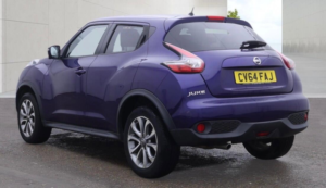 2014 Nissan Juke 1.6 Tekna Xtron Euro 5 5dr in Blue — image 3