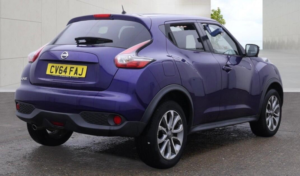 2014 Nissan Juke 1.6 Tekna Xtron Euro 5 5dr in Blue — image 4