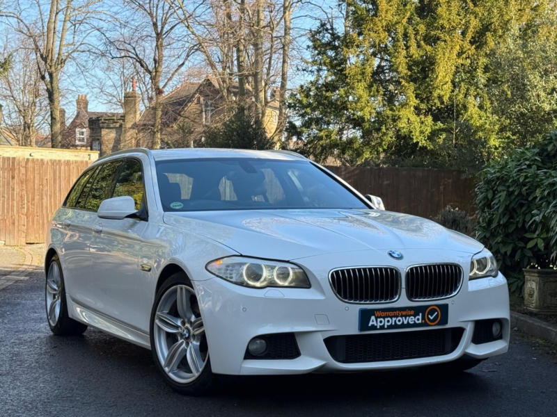 2012 BMW 5 Series 2.0 520d M Sport Touring in White — image 1