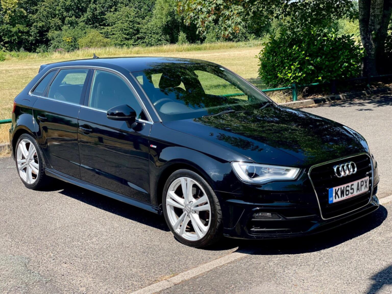 2016 Audi A3 2.0 Tdi S Line Sportback Euro 6 (s/s) 5dr (nav) in Black — image 1