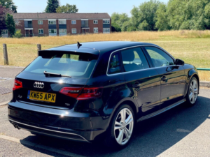 2016 Audi A3 2.0 Tdi S Line Sportback Euro 6 (s/s) 5dr (nav) in Black — image 6