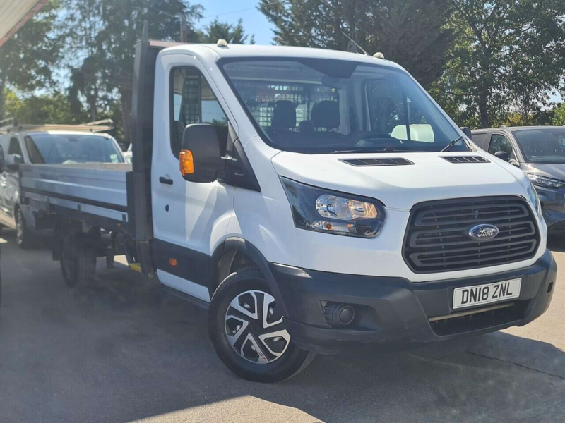 2018 Ford Transit 350 Ecoblue 2.0 2dr Dropside Manual Diesel in White — image 1