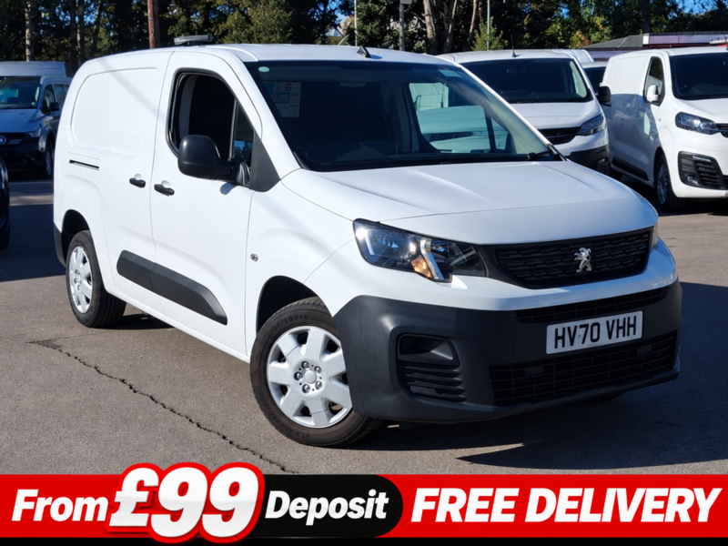 2021 Peugeot Partner 1.5 Bluehdi 950 S Long Panel Van 6dr Diesel Manual Lwb Euro 6 (s/s) (100 Bhp) in White — image 1