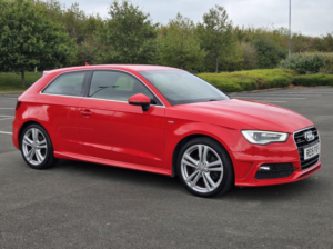 2015 Audi A3 2.0 Tdi S Line S Tronic Quattro Euro 6 (s/s) 3dr in Red — image 4