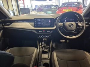 2025 Skoda Kamiq 1.5 Tsi Act Se Edition SUV 5dr Petrol DSG Euro 6 (s/s) (150 Ps) in Blue — image 3