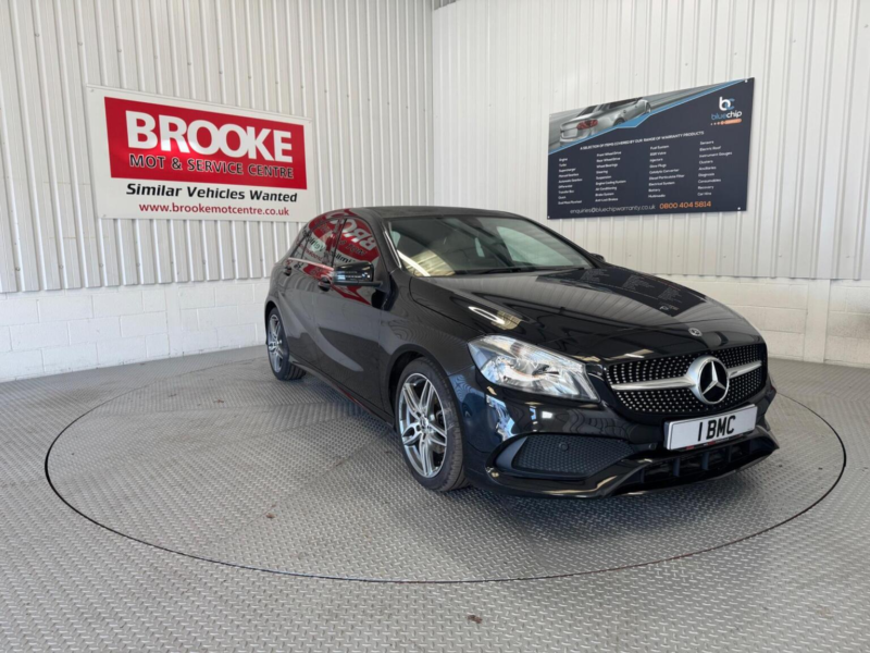2018 Mercedes-Benz A Class 1.6 A160 Amg Line Euro 6 (s/s) 5dr in Black — image 1