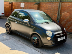 2011 Fiat 500 0.9 Twinair Matt Black Dualogic Euro 5 (s/s) 3dr in Black — image 2
