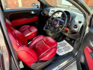 2011 Fiat 500 0.9 Twinair Matt Black Dualogic Euro 5 (s/s) 3dr in Black — image 3