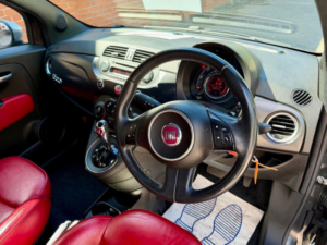 2011 Fiat 500 0.9 Twinair Matt Black Dualogic Euro 5 (s/s) 3dr in Black — image 5
