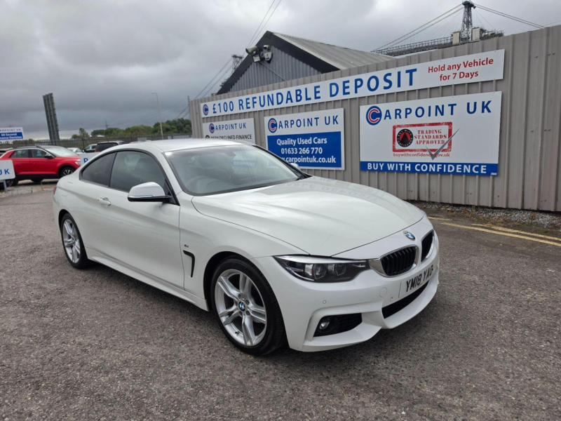 2018 BMW 4 Series 2.0 420i M Sport Auto Euro 6 (s/s) 2dr in White — image 1