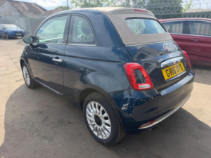 2016 Fiat 500c 1.2 Lounge Dualogic Euro 6 (s/s) 2dr in Blue — image 4