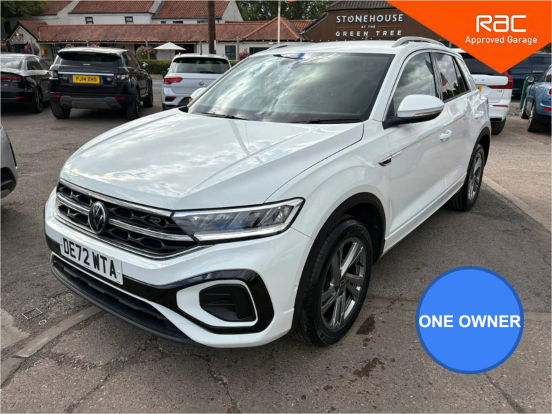 2022 Volkswagen T-Roc 1.5 Tsi R-Line SUV 5dr Petrol Manual Euro 6 (s/s) (150 Ps) in White — image 1