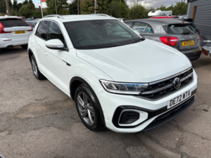 2022 Volkswagen T-Roc 1.5 Tsi R-Line SUV 5dr Petrol Manual Euro 6 (s/s) (150 Ps) in White — image 3