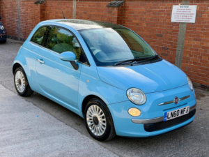 2011 Fiat 500 1.2 Lounge Dualogic Euro 4 3dr in Blue — image 2