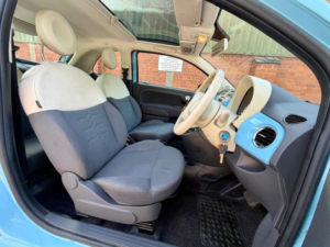 2011 Fiat 500 1.2 Lounge Dualogic Euro 4 3dr in Blue — image 3