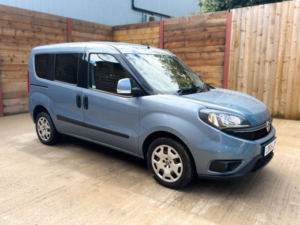 2020 Fiat Doblo 4 SEAT Side Entry Passenger Up From Wheelchair Accessible Disabled Access Vehicle Wav in Blue — image 3