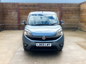 2020 Fiat Doblo 4 SEAT Side Entry Passenger Up From Wheelchair Accessible Disabled Access Vehicle Wav in Blue — image 4