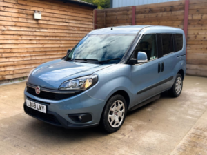2020 Fiat Doblo 4 SEAT Side Entry Passenger Up From Wheelchair Accessible Disabled Access Vehicle Wav in Blue — image 5